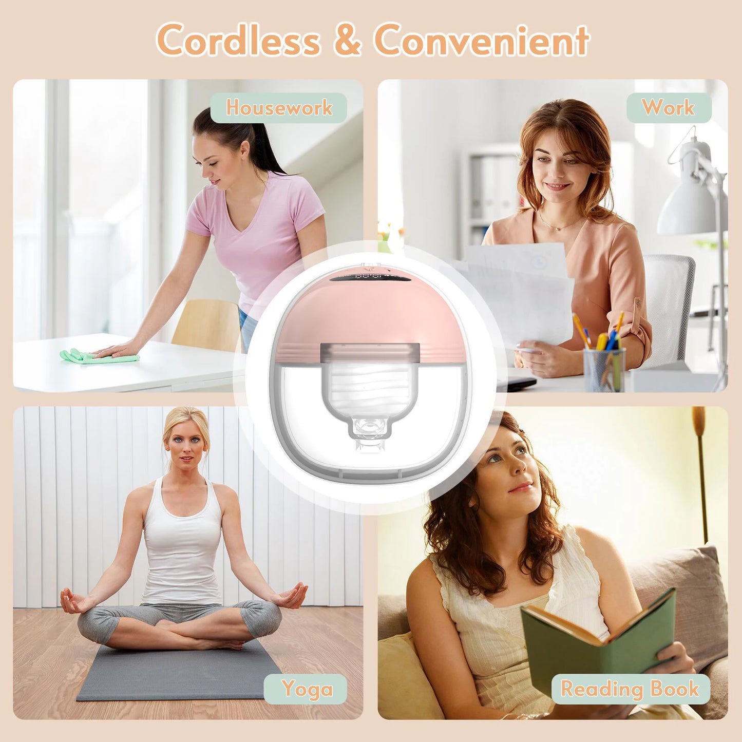 Hands Free Wearable Breast Pump