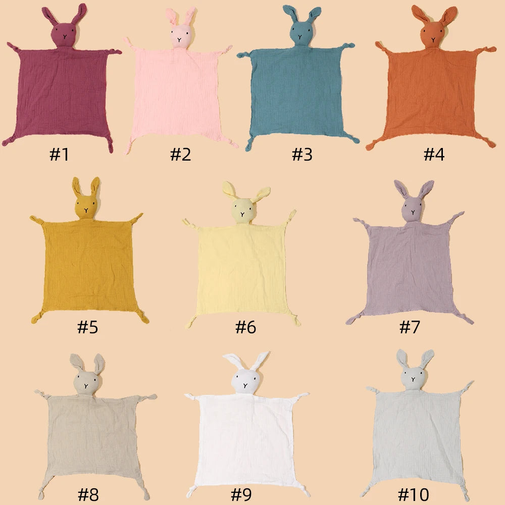 Bunny Love Muslin Tiny Blanket for Babies