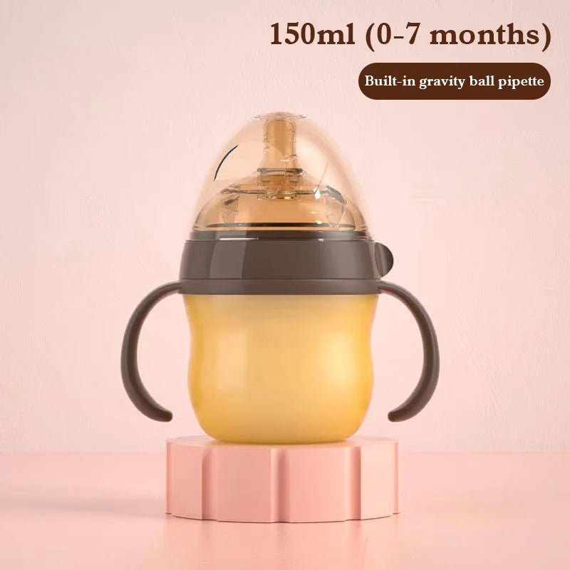 Baby Bottle with Silicone Handle