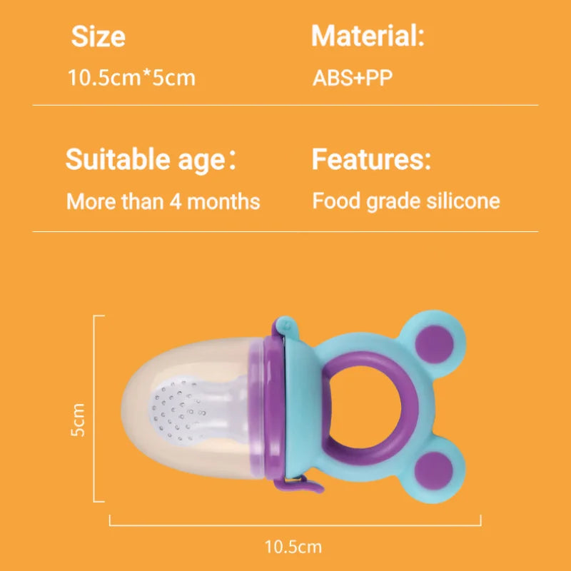 4PCS Silicone Fruit Vegetable Feeder for Kids