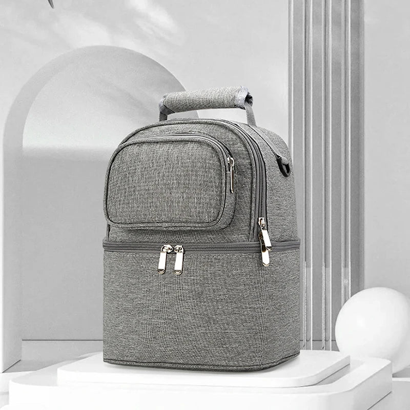 Double Layer Insulation Breast Feeding Storage Bag