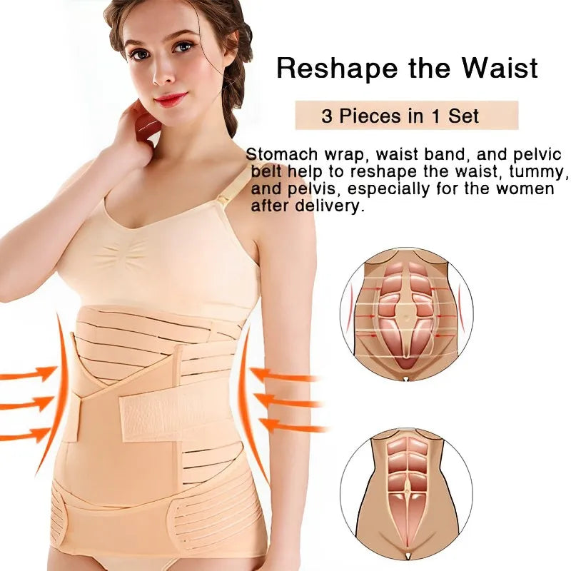 This 3-in-1 postpartum corset