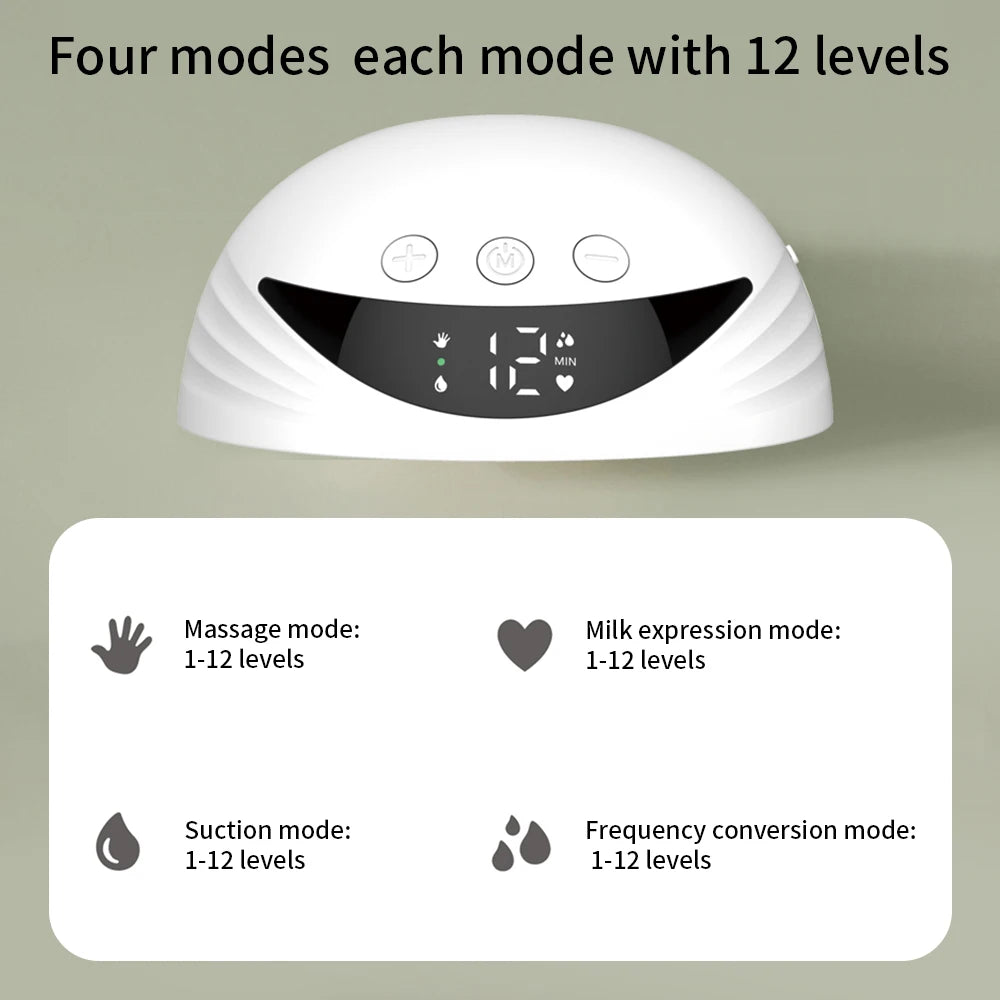 4 Modes Wearable Breast Pump