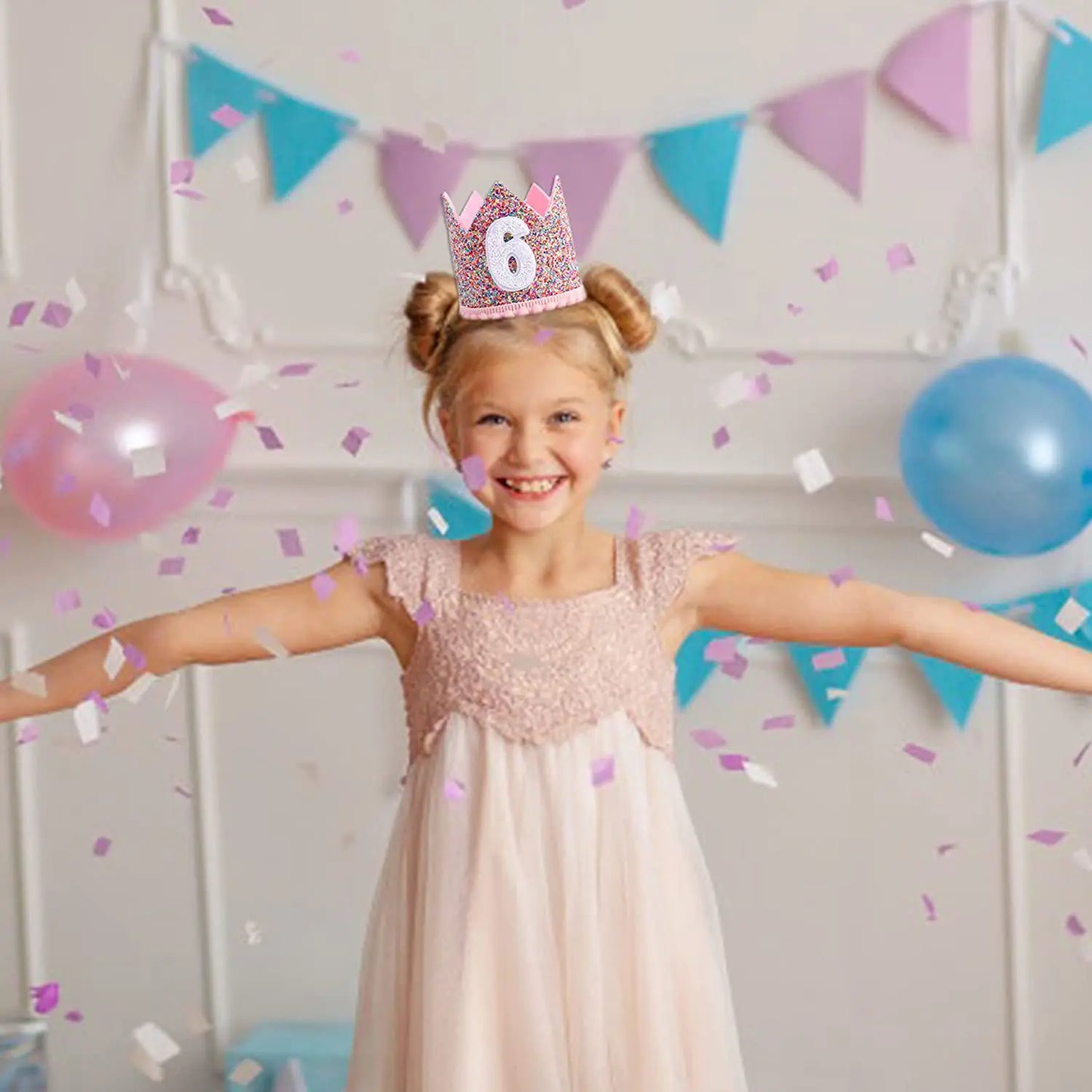 1 Year Old First Birthday Powder Crown