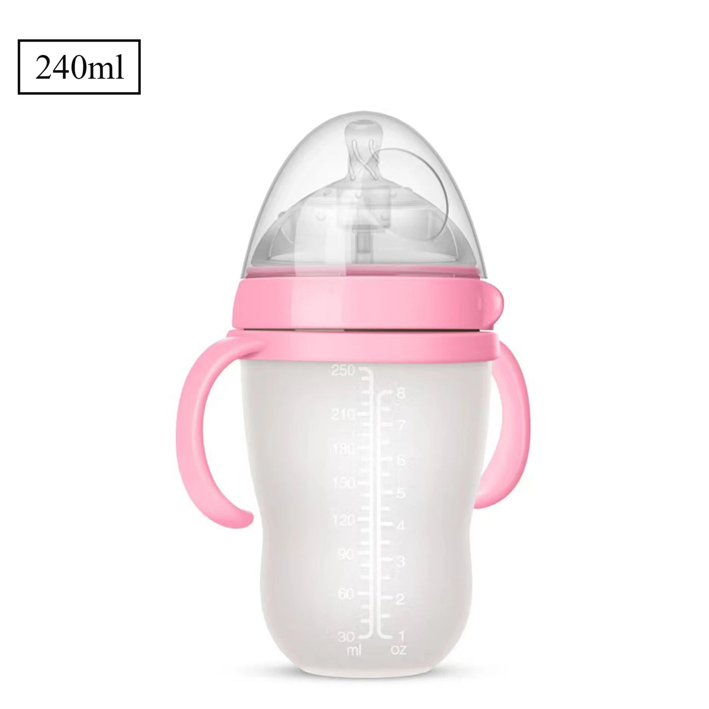 Baby Bottle with Silicone Handle
