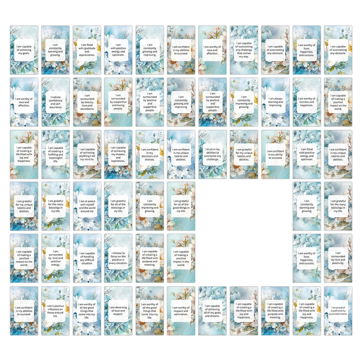 60pcs Affirmation Cards for Women