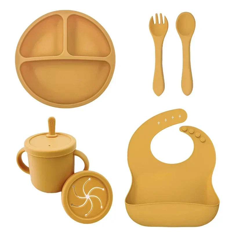 Silicone Baby Suction Bowl Feeding Set