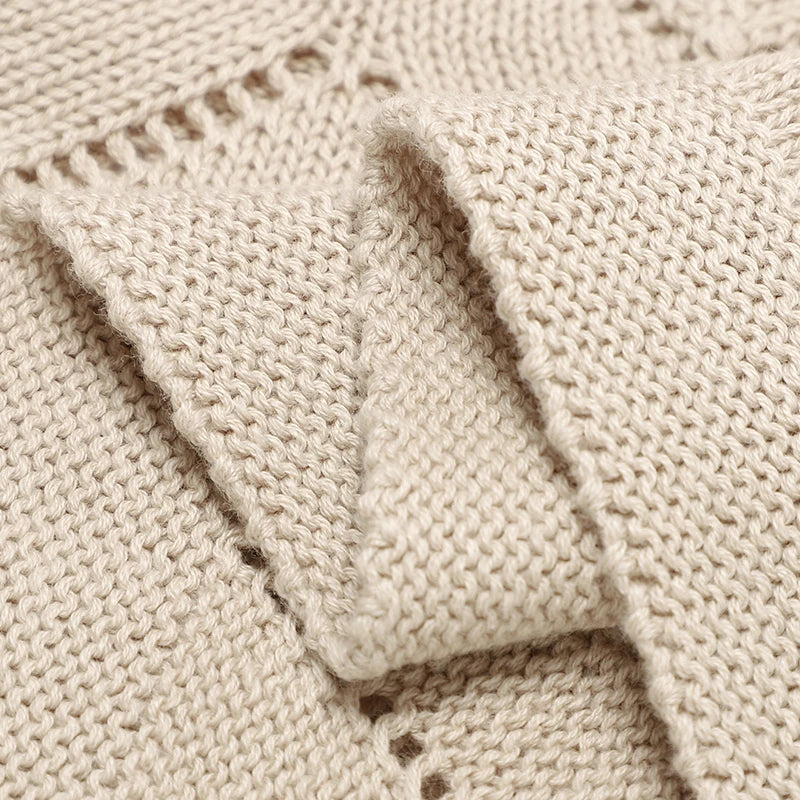 Biki Cotton Knitted Swaddle Wrap Blanket