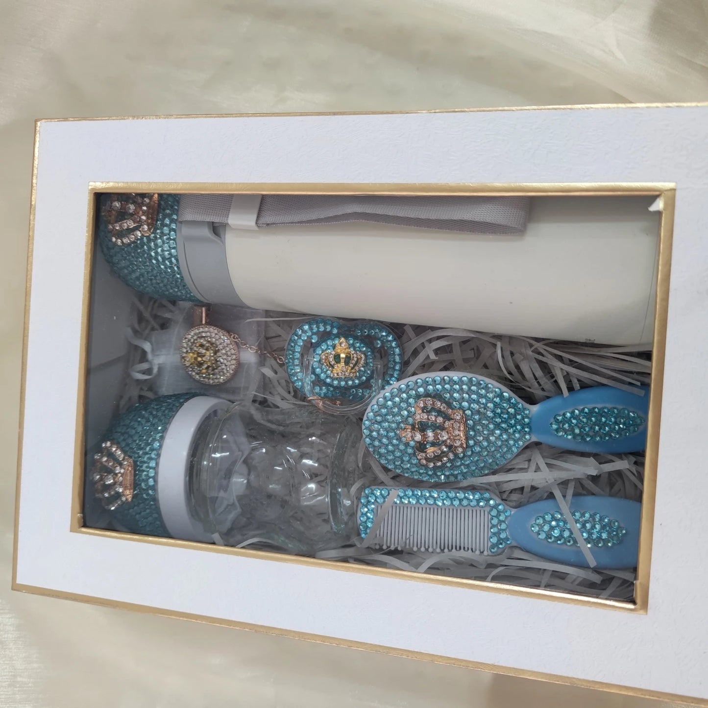 Dollbling Newborn Bedazzled Baby Keepsake Box