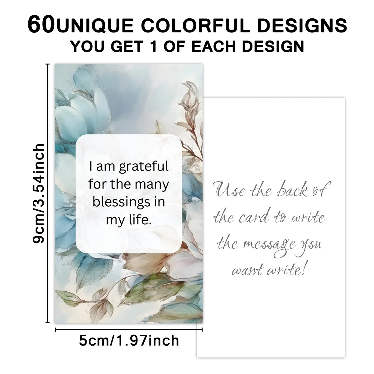 60pcs Affirmation Cards for Women