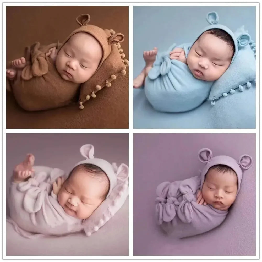 Cute Mouse Baby Photo Shoot 3/pcs Outfit