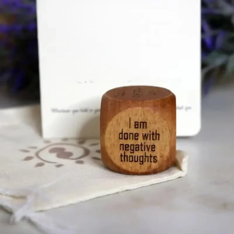 Positive Affirmation Handmade Wooden Dice