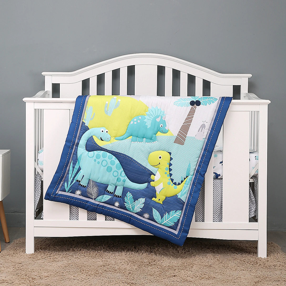 3Pcs Luxury Super Soft Crib Bedding Set
