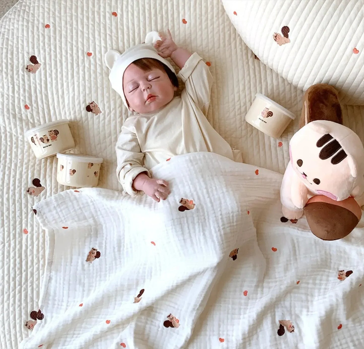 Cocoa Bean Baby Soft Cotton Play Mat