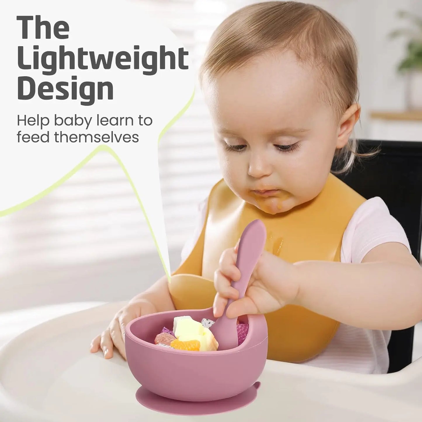 Infant Anti Drip Snail Bowl
