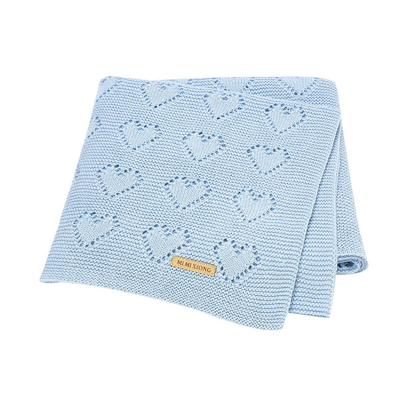 Biki Cotton Knitted Swaddle Wrap Blanket