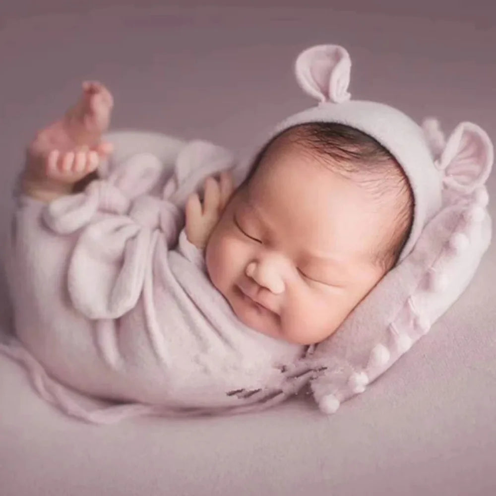 Cute Mouse Baby Photo Shoot 3/pcs Outfit