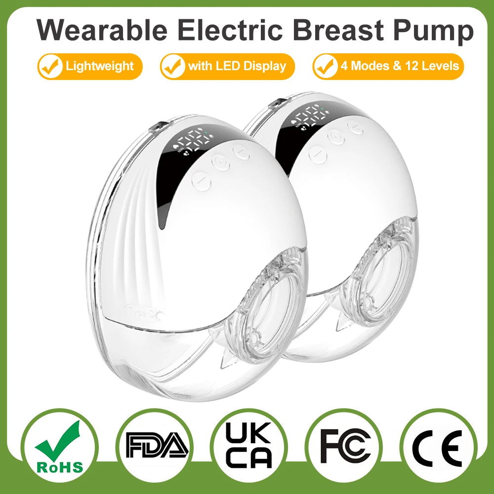 4 Modes Wearable Breast Pump