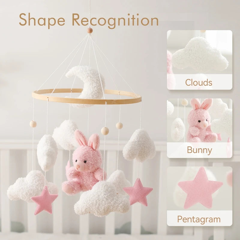 Baby Bell Dream Wooden Crib Mobile