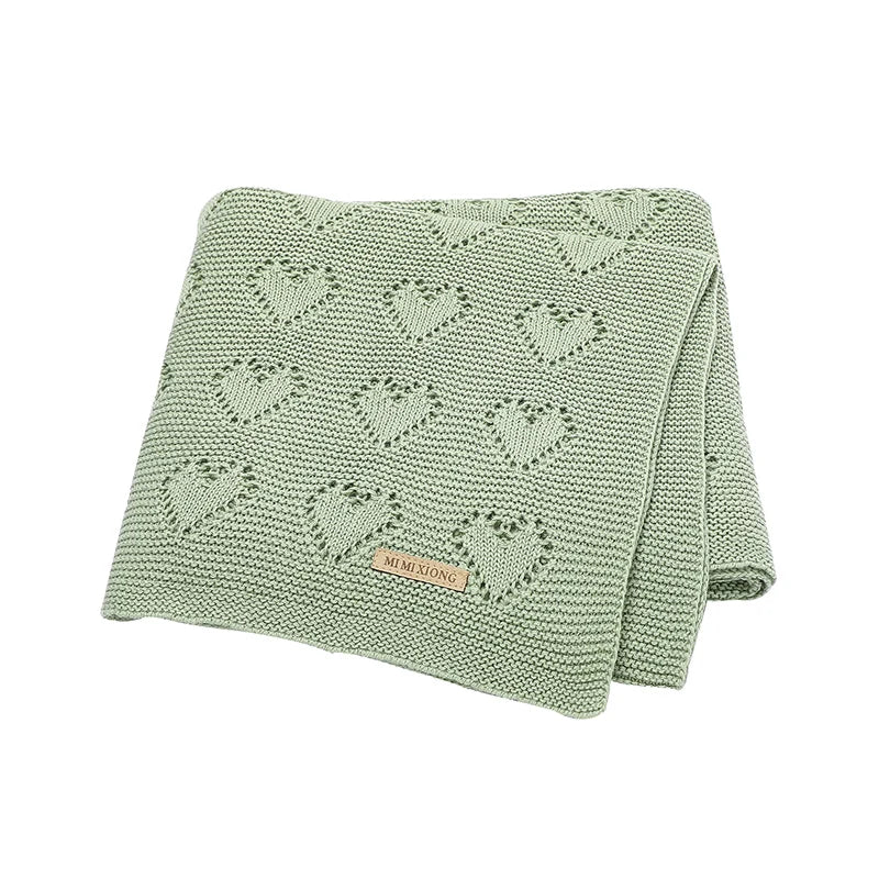 Biki Cotton Knitted Swaddle Wrap Blanket