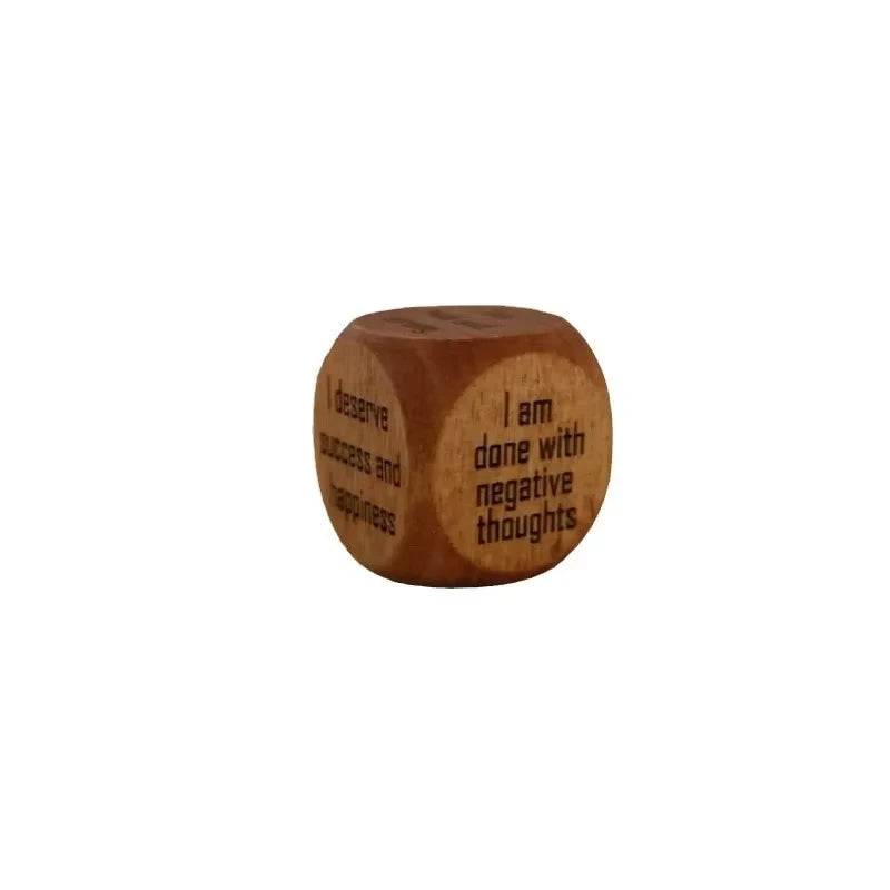 Positive Affirmation Handmade Wooden Dice