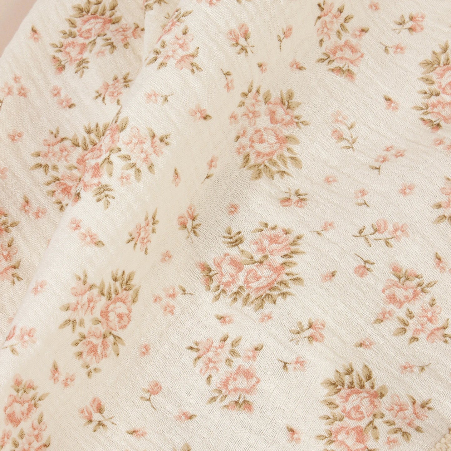 Floral Organic Cotton Soft Wrap Blanket