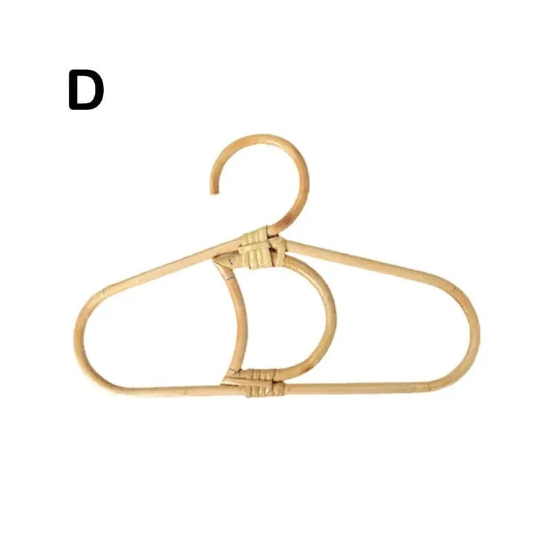 Handmade Rattan Hanger for Kids Garments