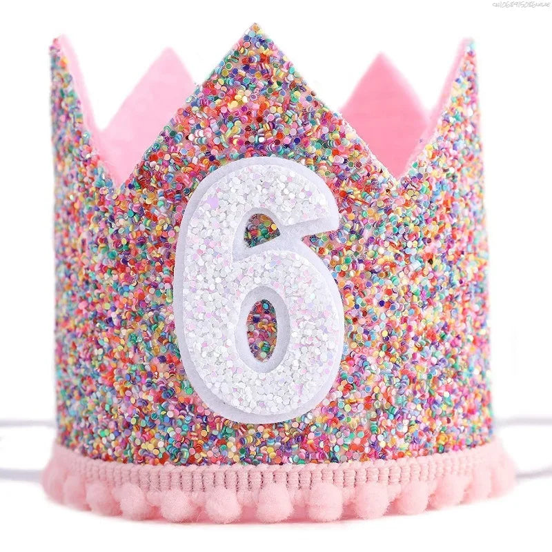 1 Year Old First Birthday Powder Crown