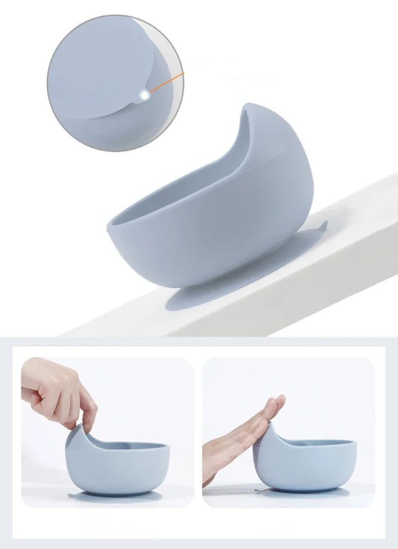 Silicone Baby Suction Bowl Feeding Set