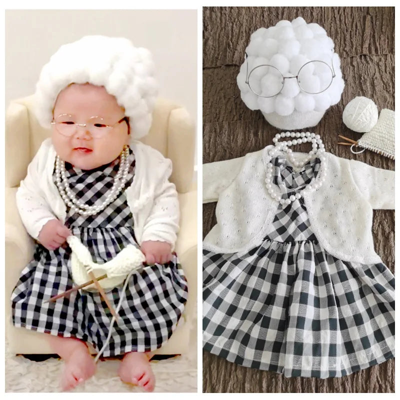 Newborn Grandmother Photo Shoot Outfit