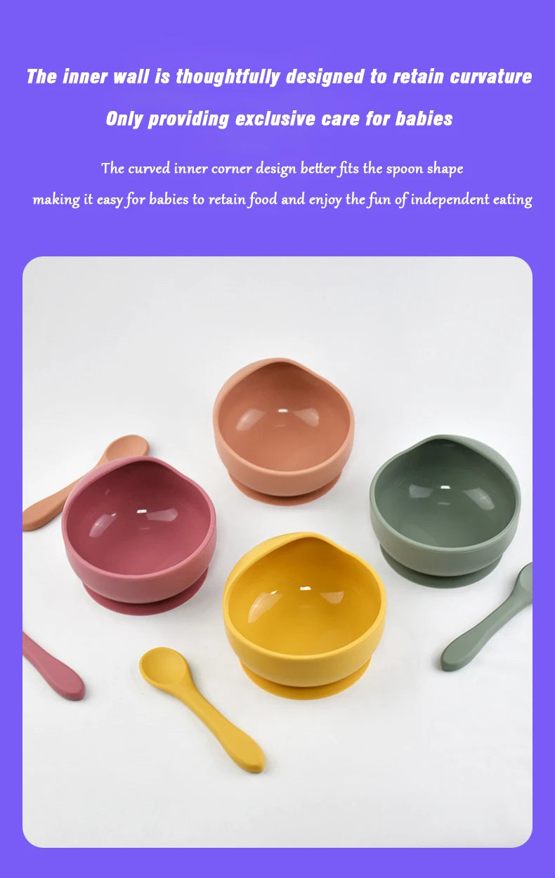 Infant Anti Drip Snail Bowl