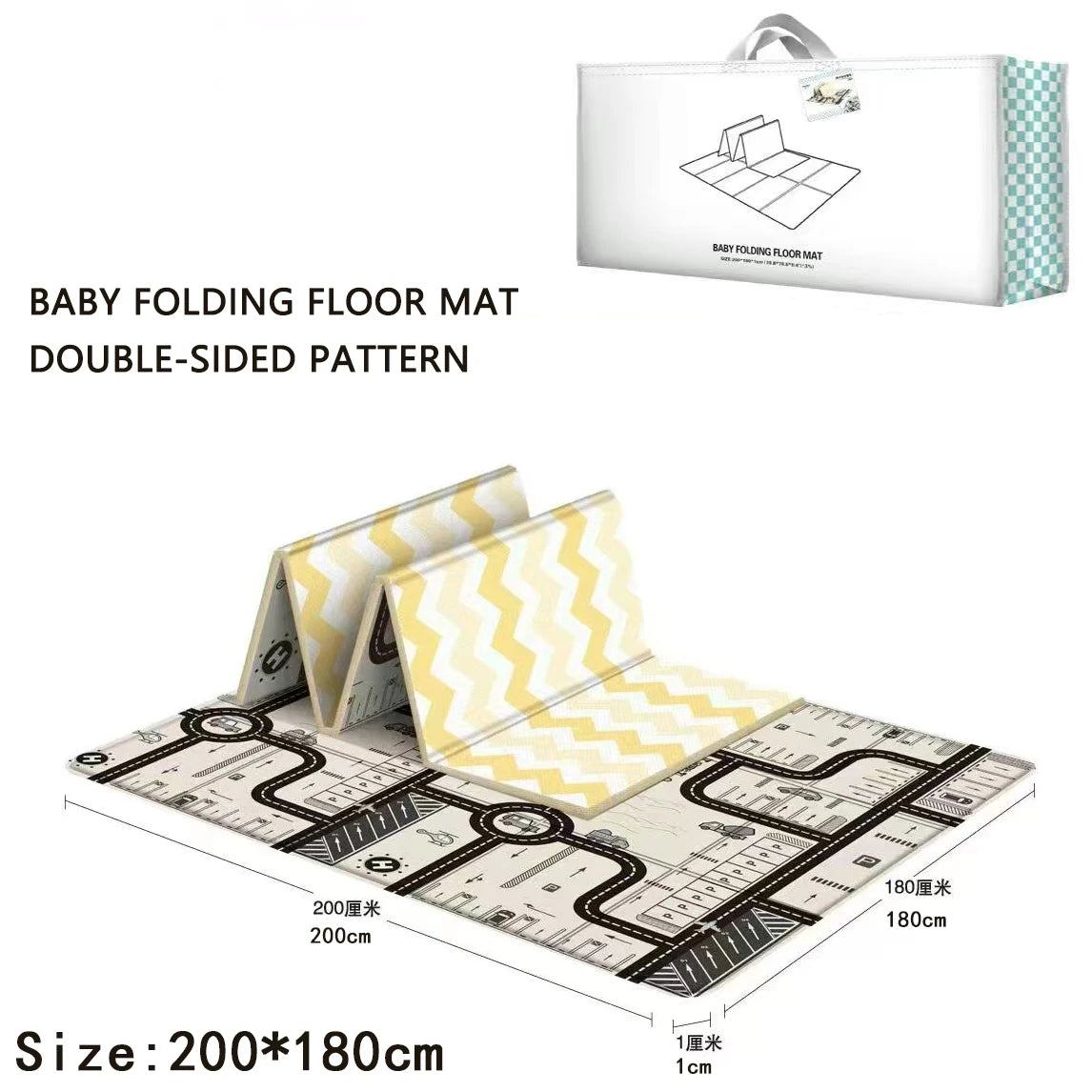 Double Sided Foldable Baby Play Mat
