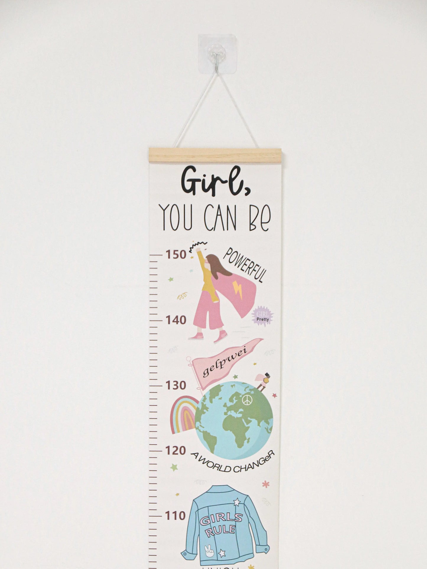 Baby Cartoon Height Ruler Sticker