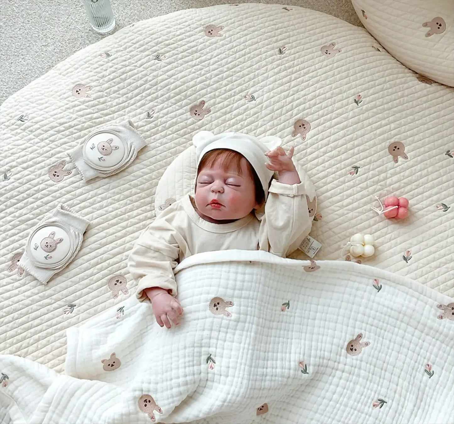 Cocoa Bean Baby Soft Cotton Play Mat