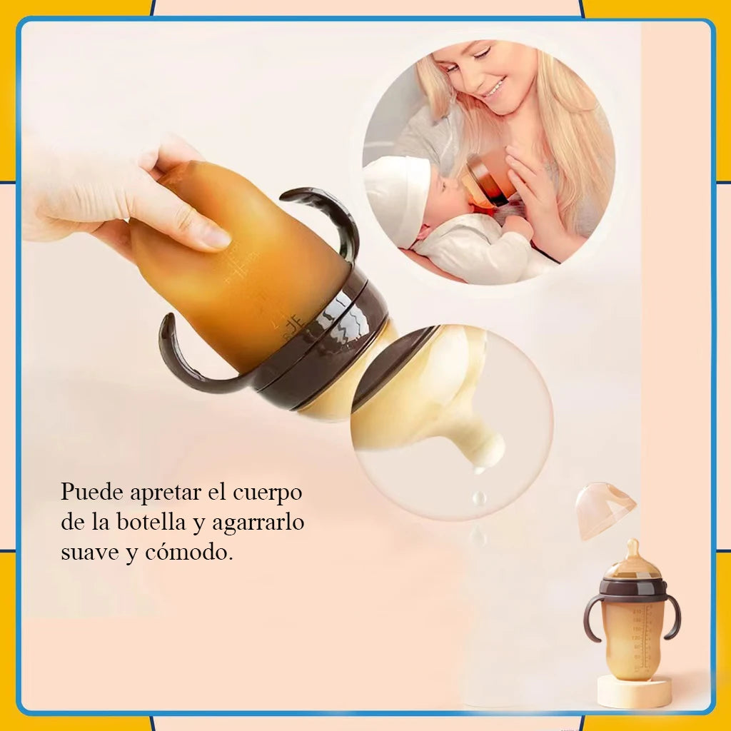Baby Bottle with Silicone Handle