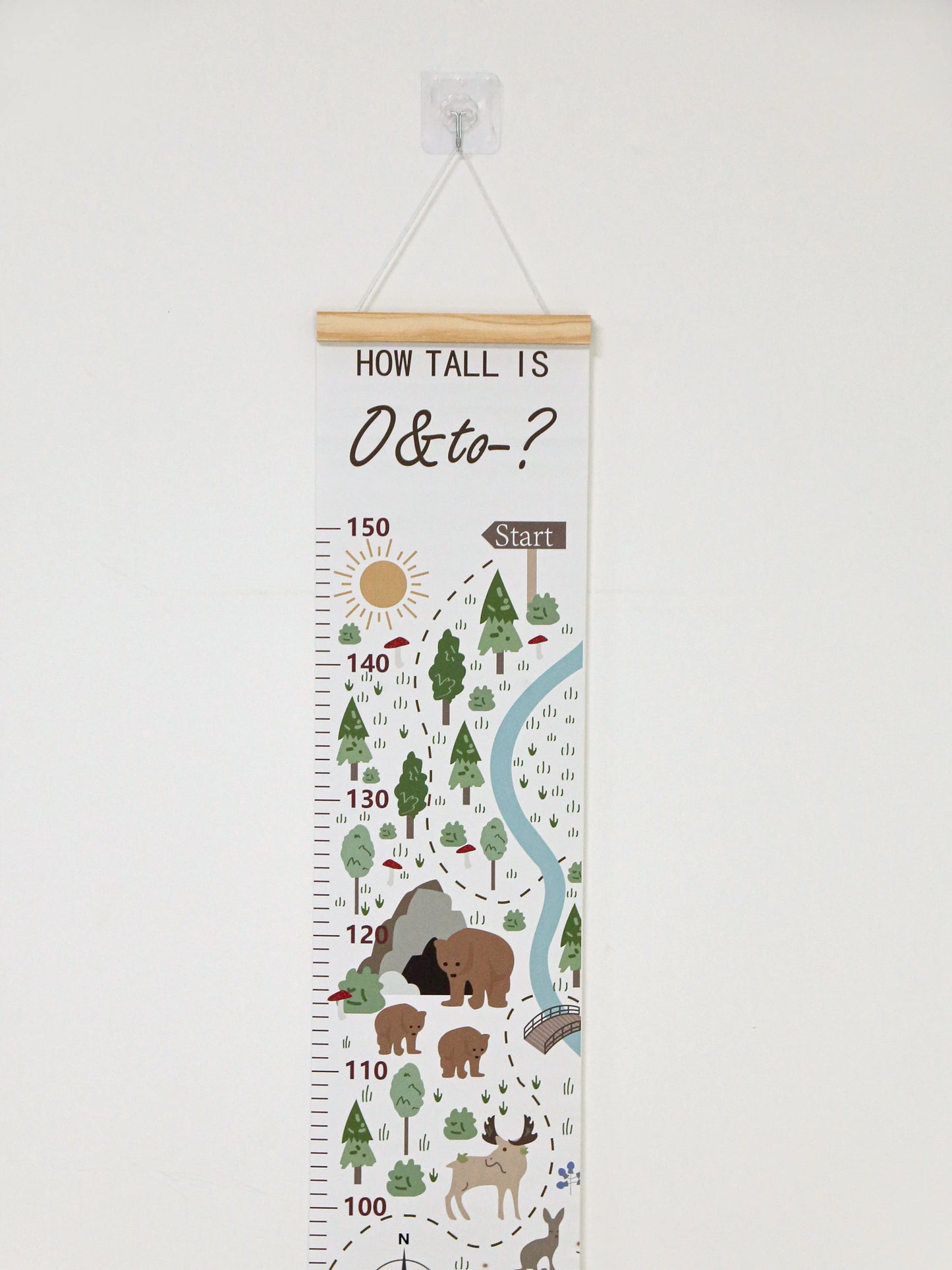 Baby Cartoon Height Ruler Sticker