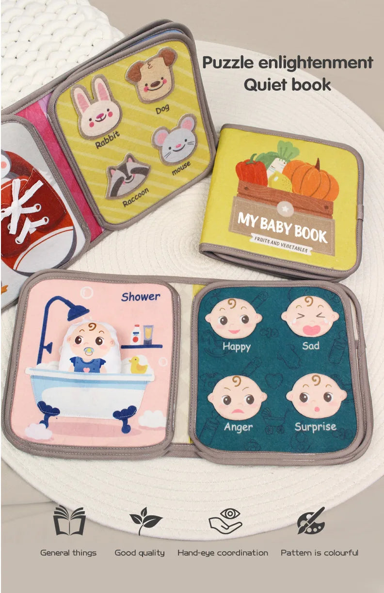 Montessori Inspired Busy Baby Peel N Stick Book