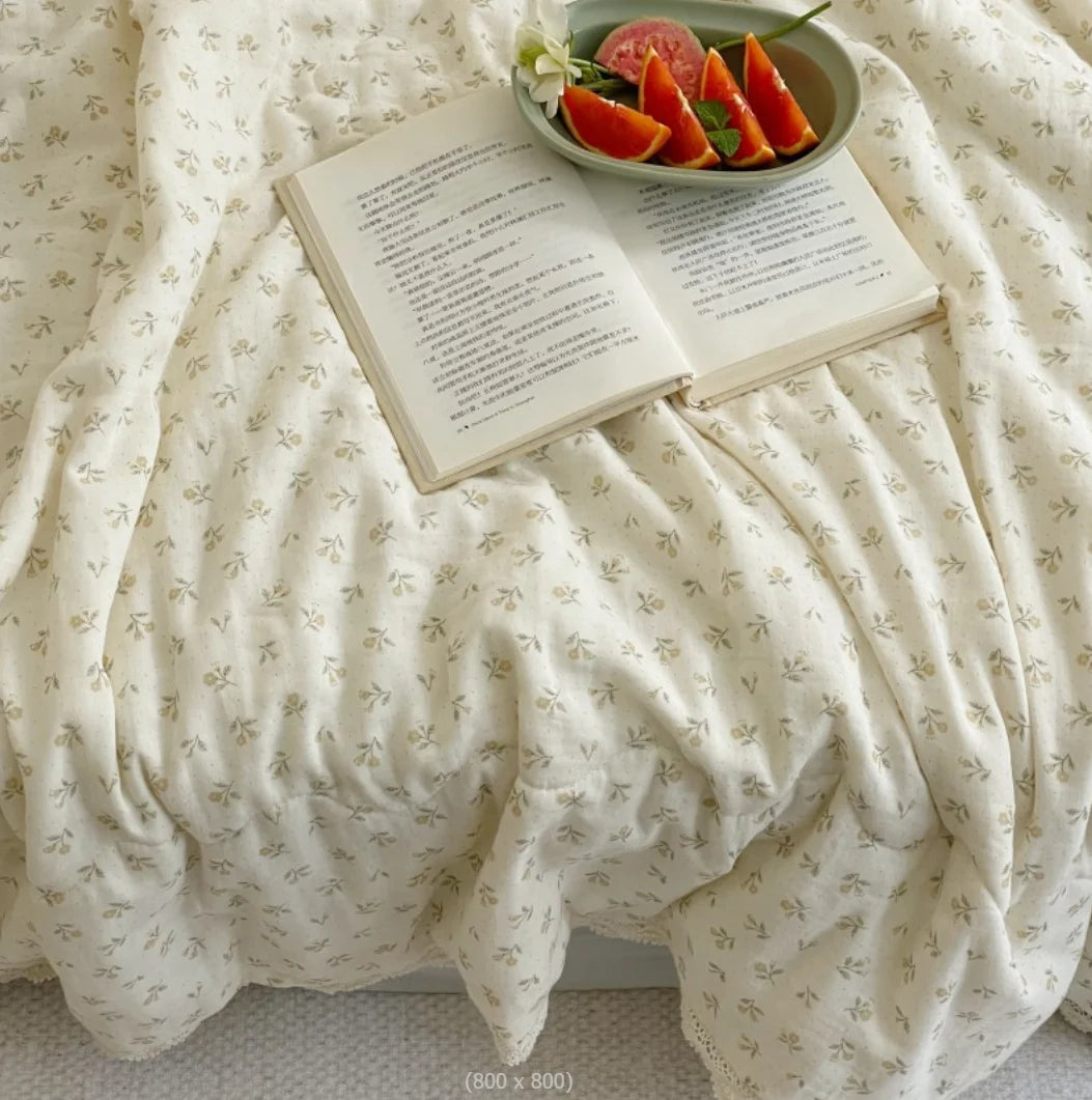 Ventage Cotton Padded Crib Blanket