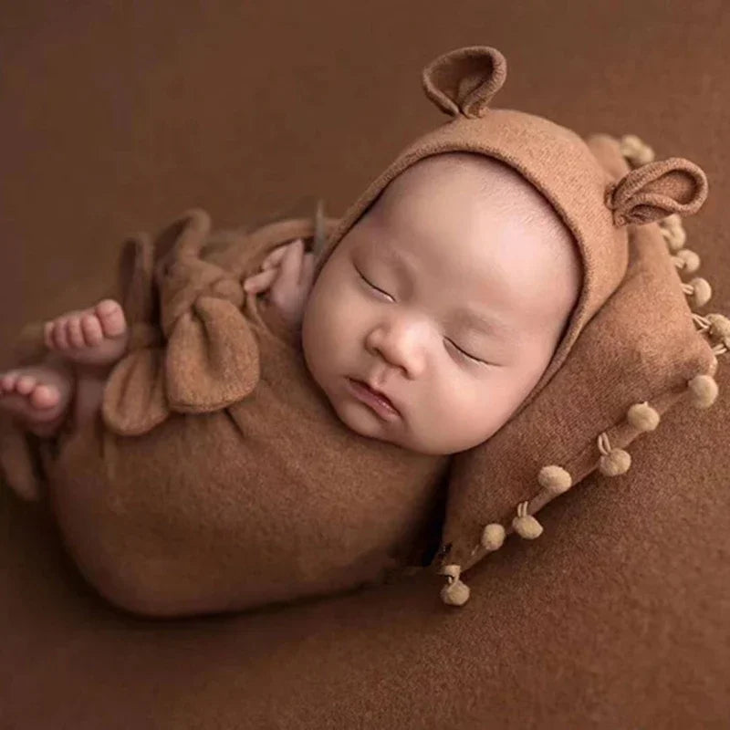 Cute Mouse Baby Photo Shoot 3/pcs Outfit