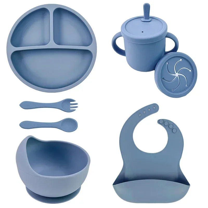 Silicone Baby Suction Bowl Feeding Set