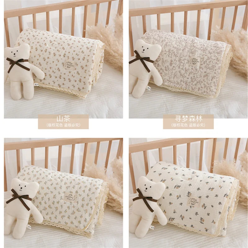 Ventage Cotton Padded Crib Blanket