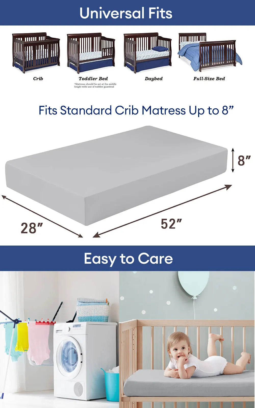 Baby Crib Fitted Sheets