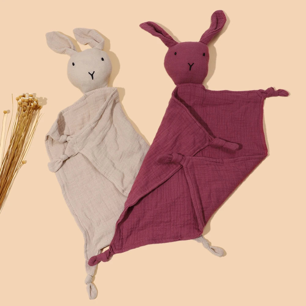 Bunny Love Muslin Tiny Blanket for Babies