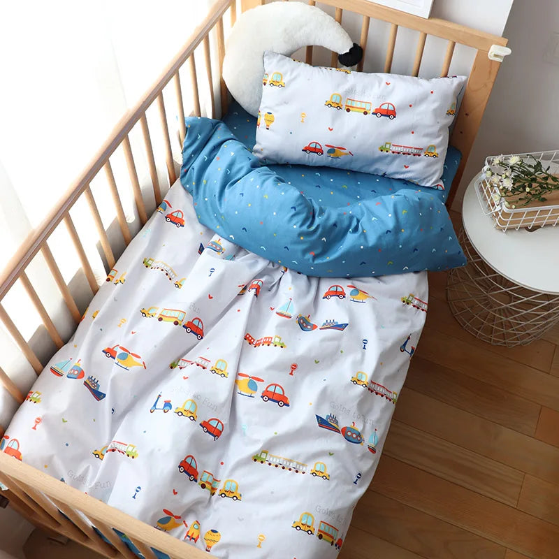 3 Pcs Cotton Cartoon Bed Linens
