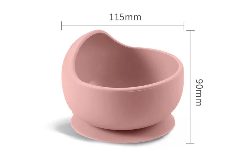 Silicone Baby Suction Bowl Feeding Set