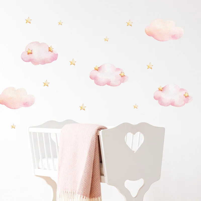 Cartoon Cloud Kids Room Wall Sticker