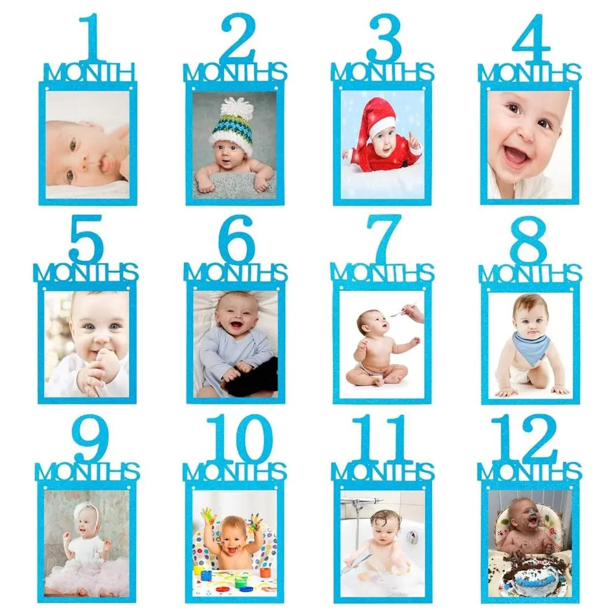 1st Birthday Baby Photo Banner
