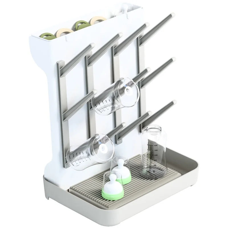 Baby bottle drying and draining stand