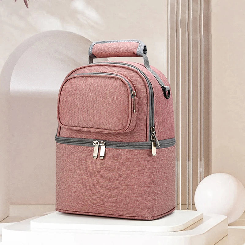 Double Layer Insulation Breast Feeding Storage Bag