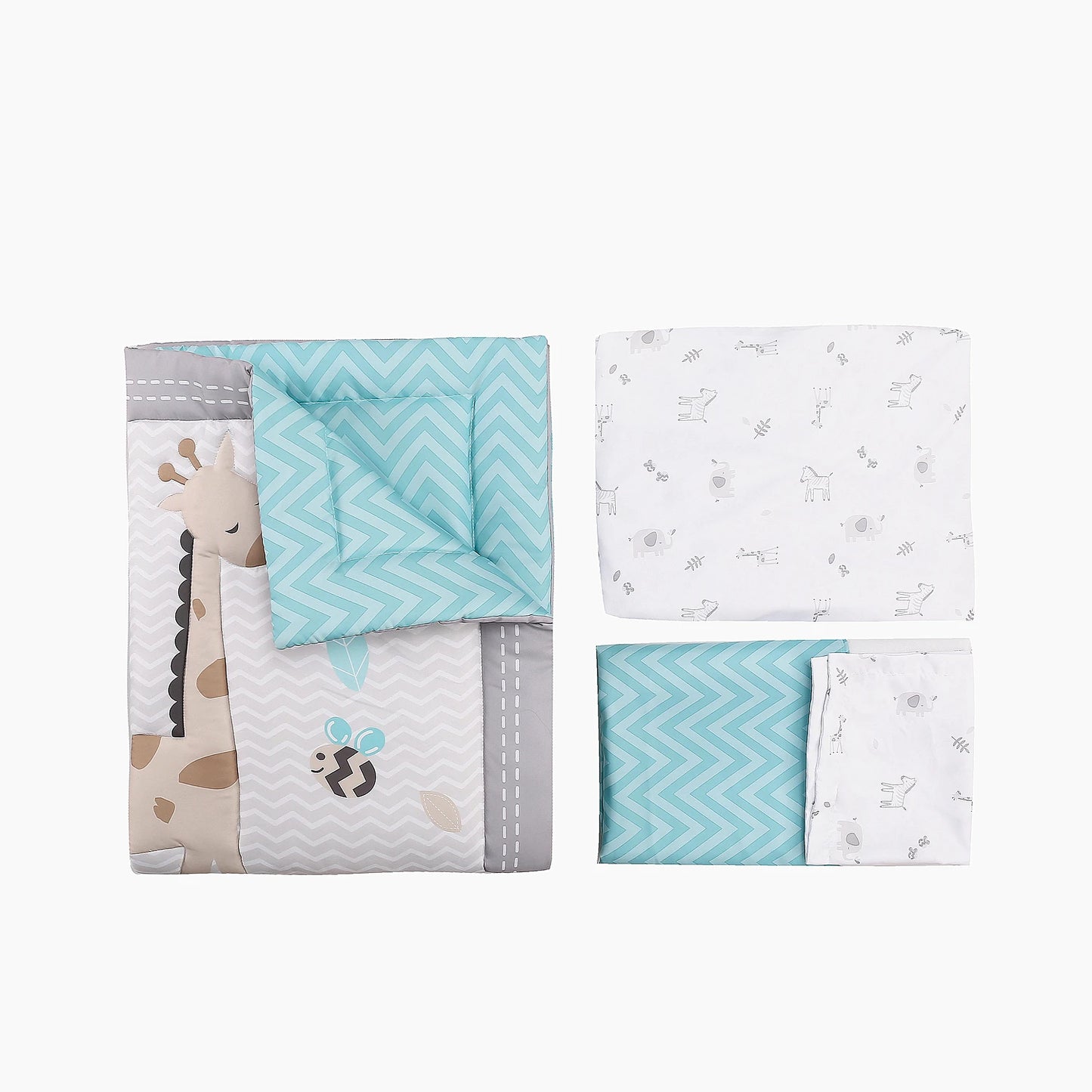 3Pcs Luxury Super Soft Crib Bedding Set